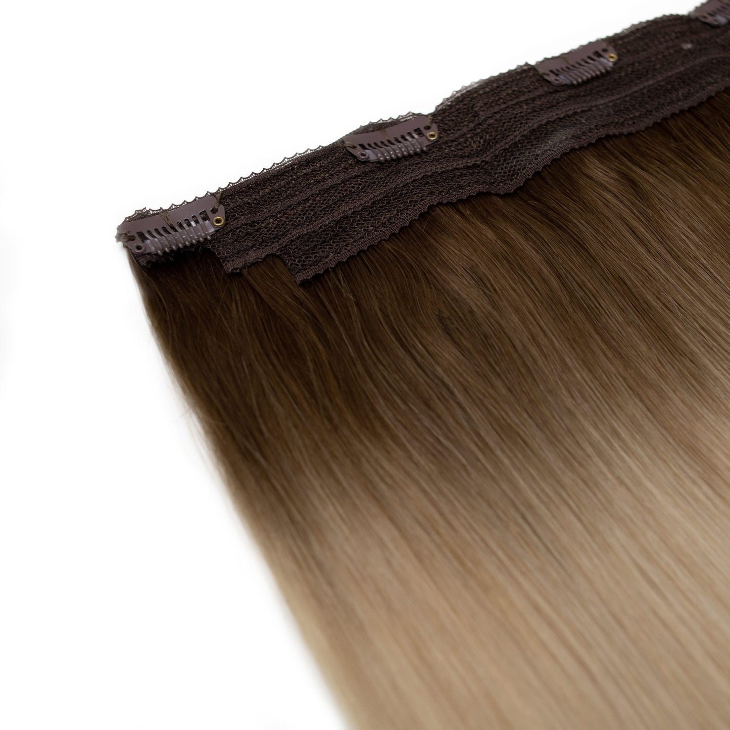 Seamless1 Coffee n Cream Balayage Colour Human Hair 1 Piece - shelley and co