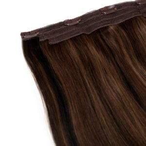 Seamless1 Mocha Blend Piano Colour Human Hair in 1 Piece - shelley and co