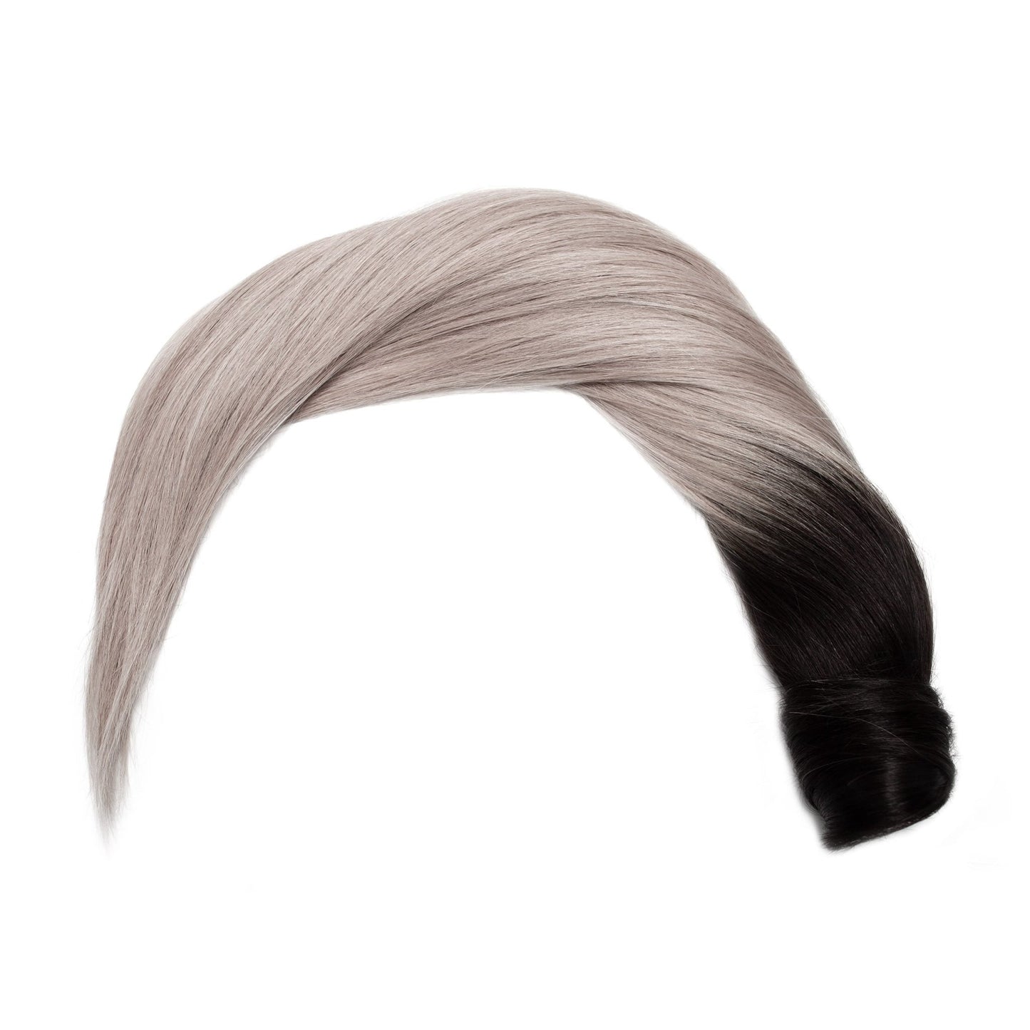 Seamless1 Salt n Pepper Balayage Colour Ponytail - shelley and co