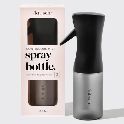 Kitsch Continuous Mist Spray Bottle - Black