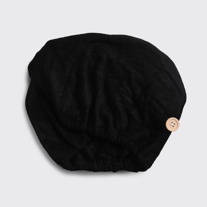 Kitsch Bamboo Microfiber Hair Towel Turban - Black