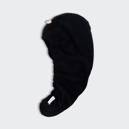Kitsch Bamboo Microfiber Hair Towel Turban - Black