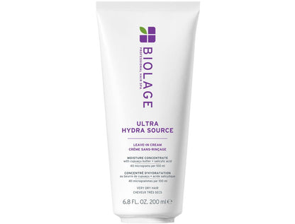 Biolage Ultra Hydra Source Daily Leave - in Cream 200ml - Shelley and Co