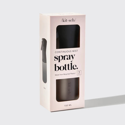 Kitsch Continuous Mist Spray Bottle - Black