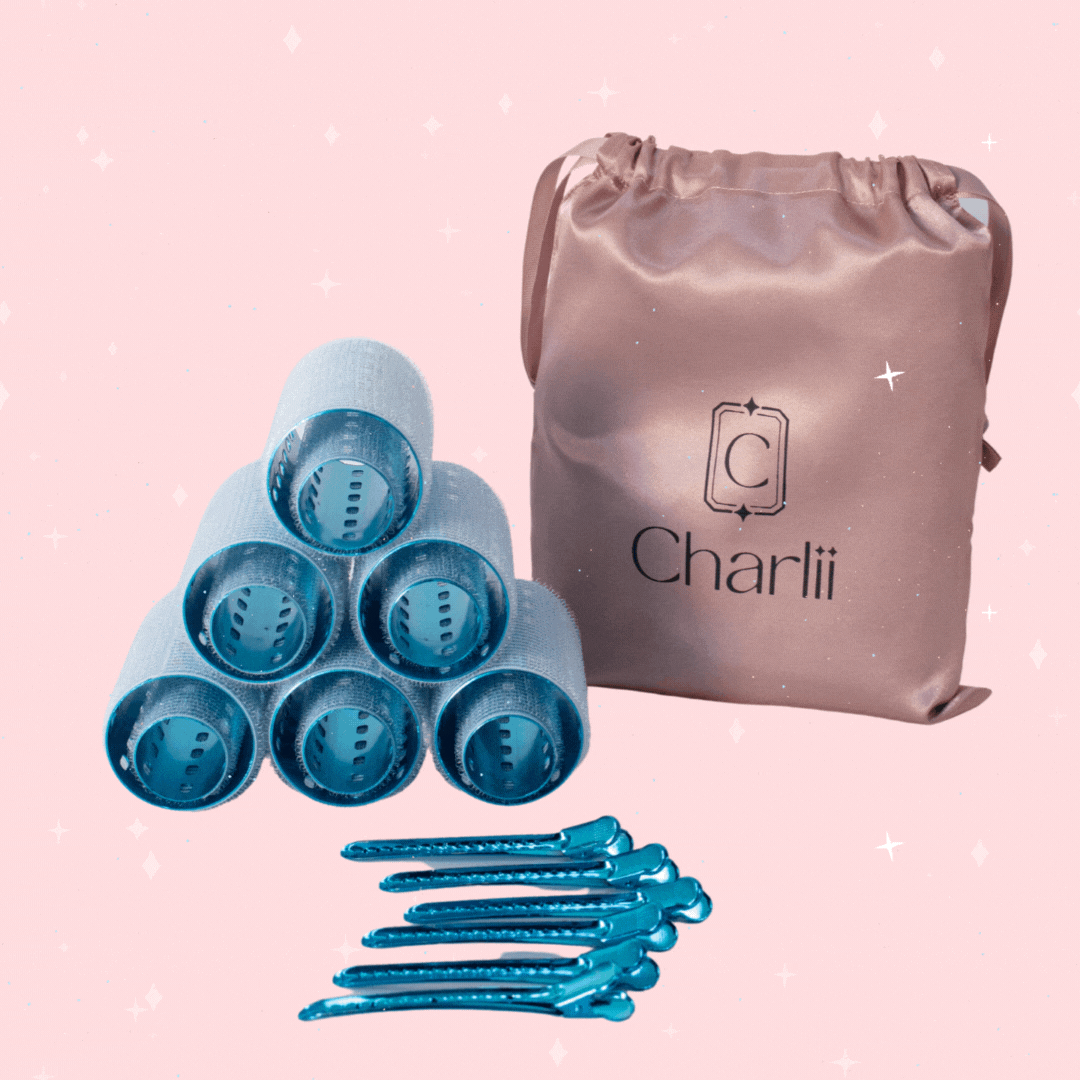 Charlii Miss Bluesy! The Marilyn Set - Xtra Wide Quick Grip Rollers - shelley and co