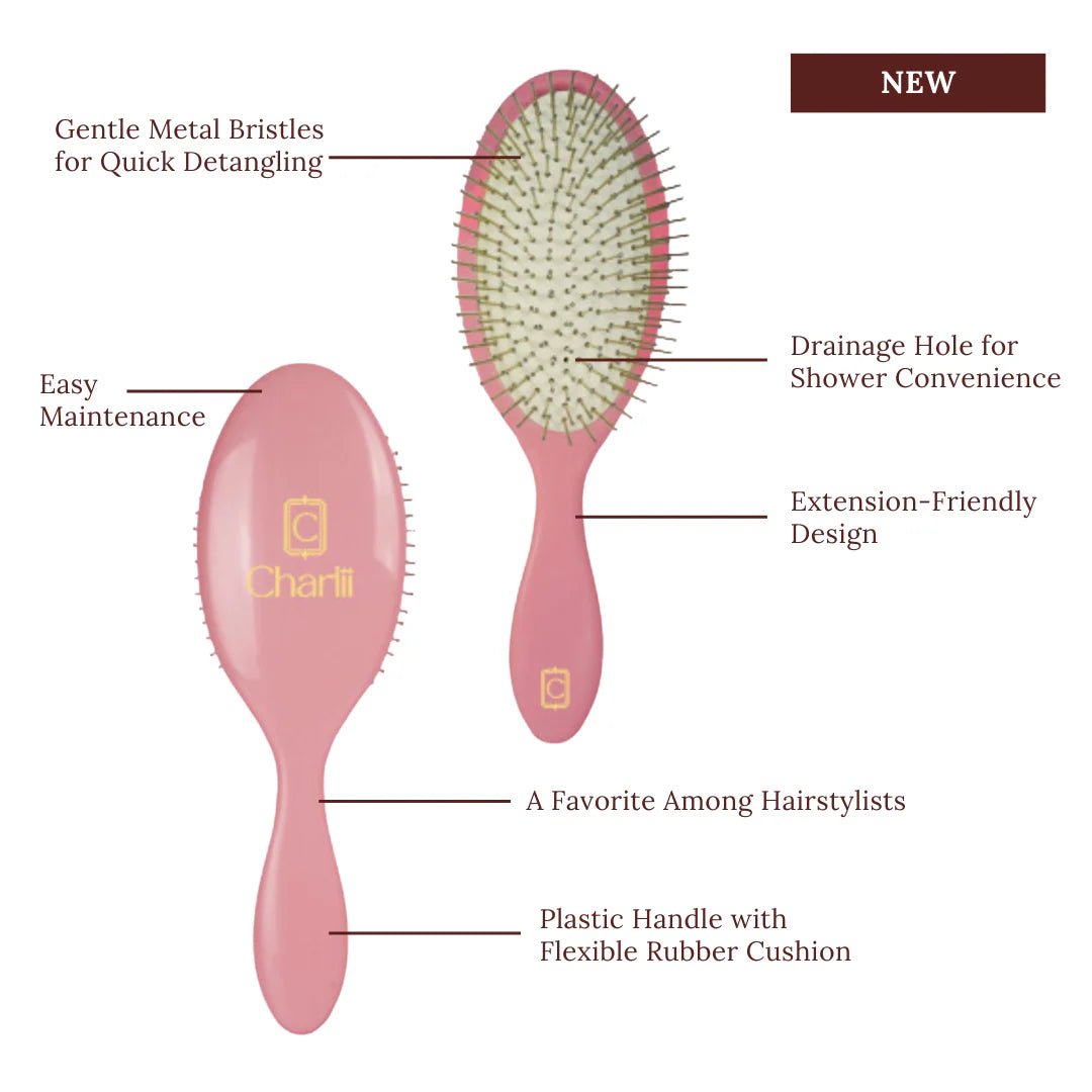 Charlii The Darling - Prep and Apply, Wet or Dry - Ultimate Tangle Remover with Drainage Hole - Shelley and Co