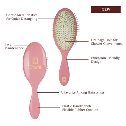 Charlii The Darling - Prep and Apply, Wet or Dry - Ultimate Tangle Remover with Drainage Hole - Shelley and Co