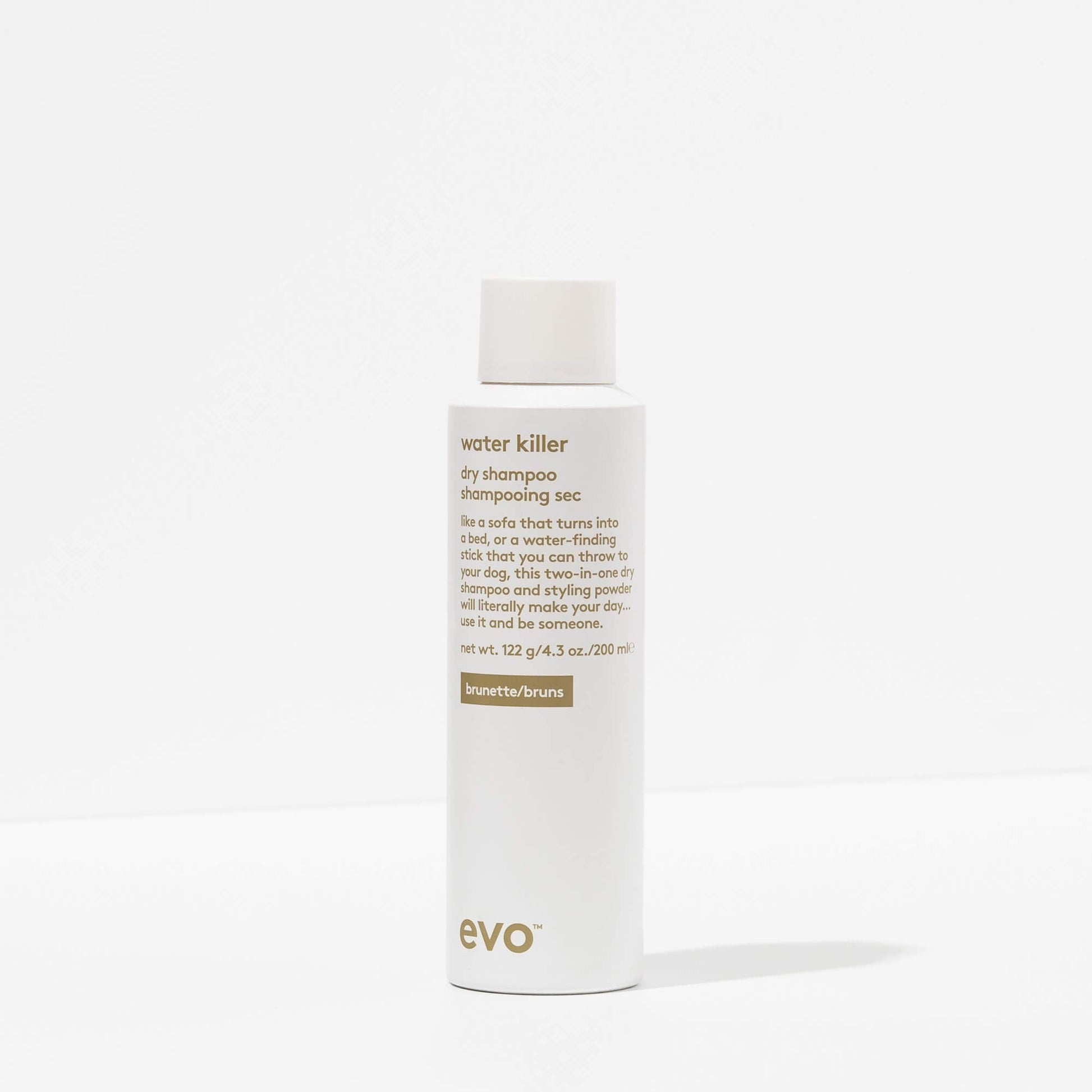 EVO water killer dry shampoo brunette 200ml - shelley and co