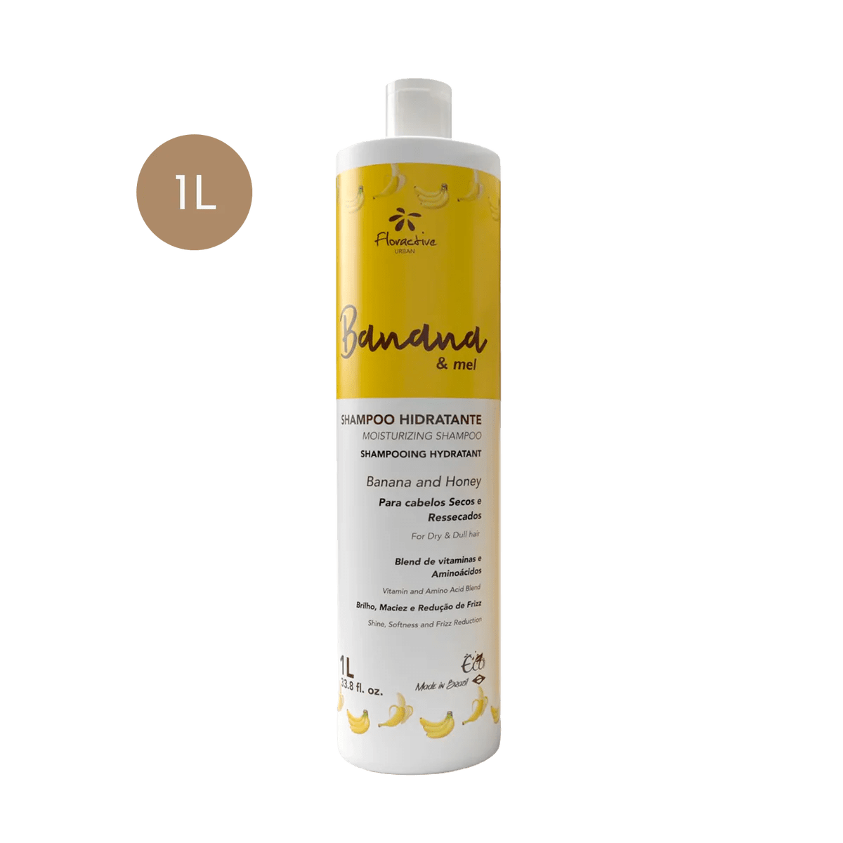 Floractive Banana & Honey Moisturising Shampoo 1L - Shelley and Co