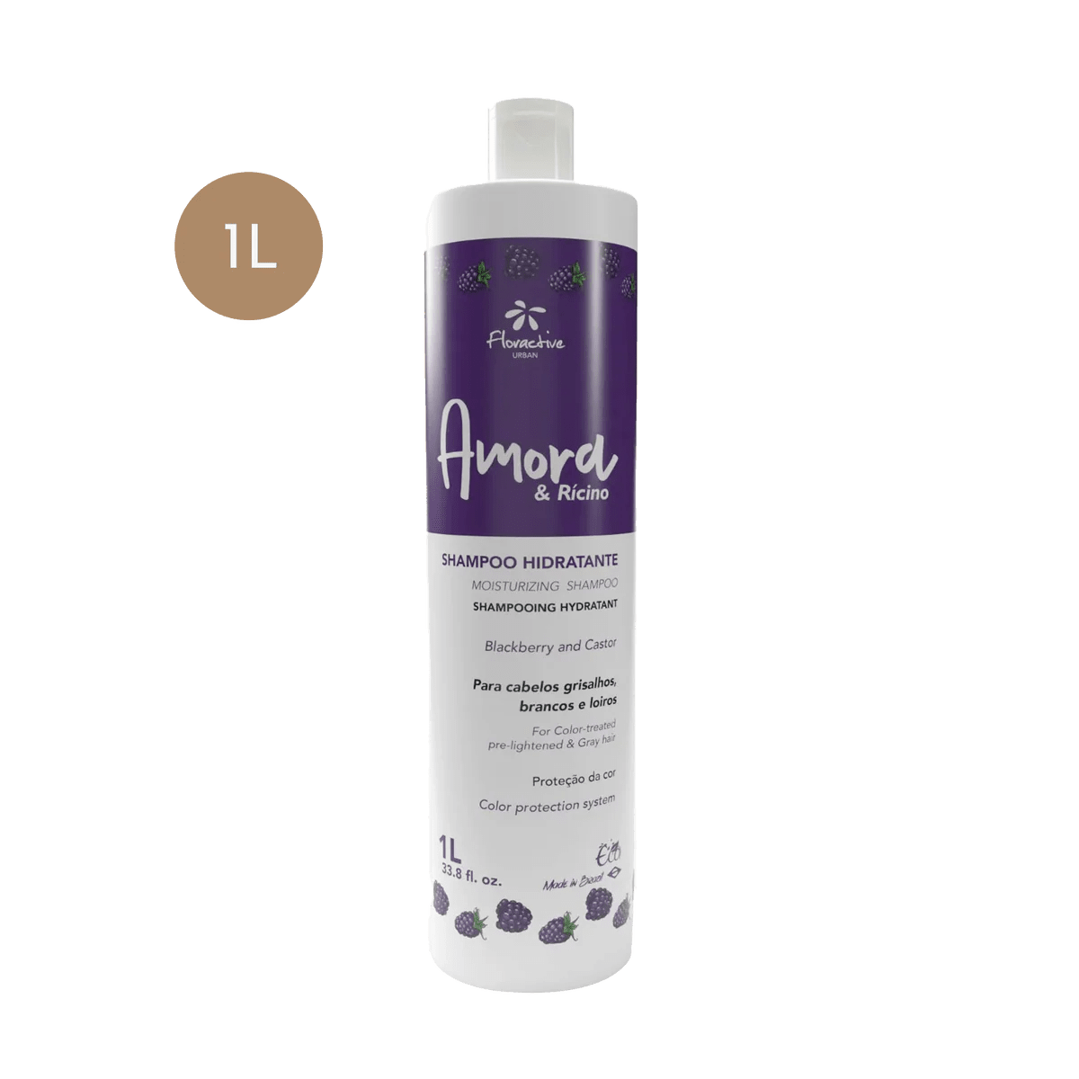 Floractive Blackberry & Castor Moisturising Shampoo 1L - Shelley and Co