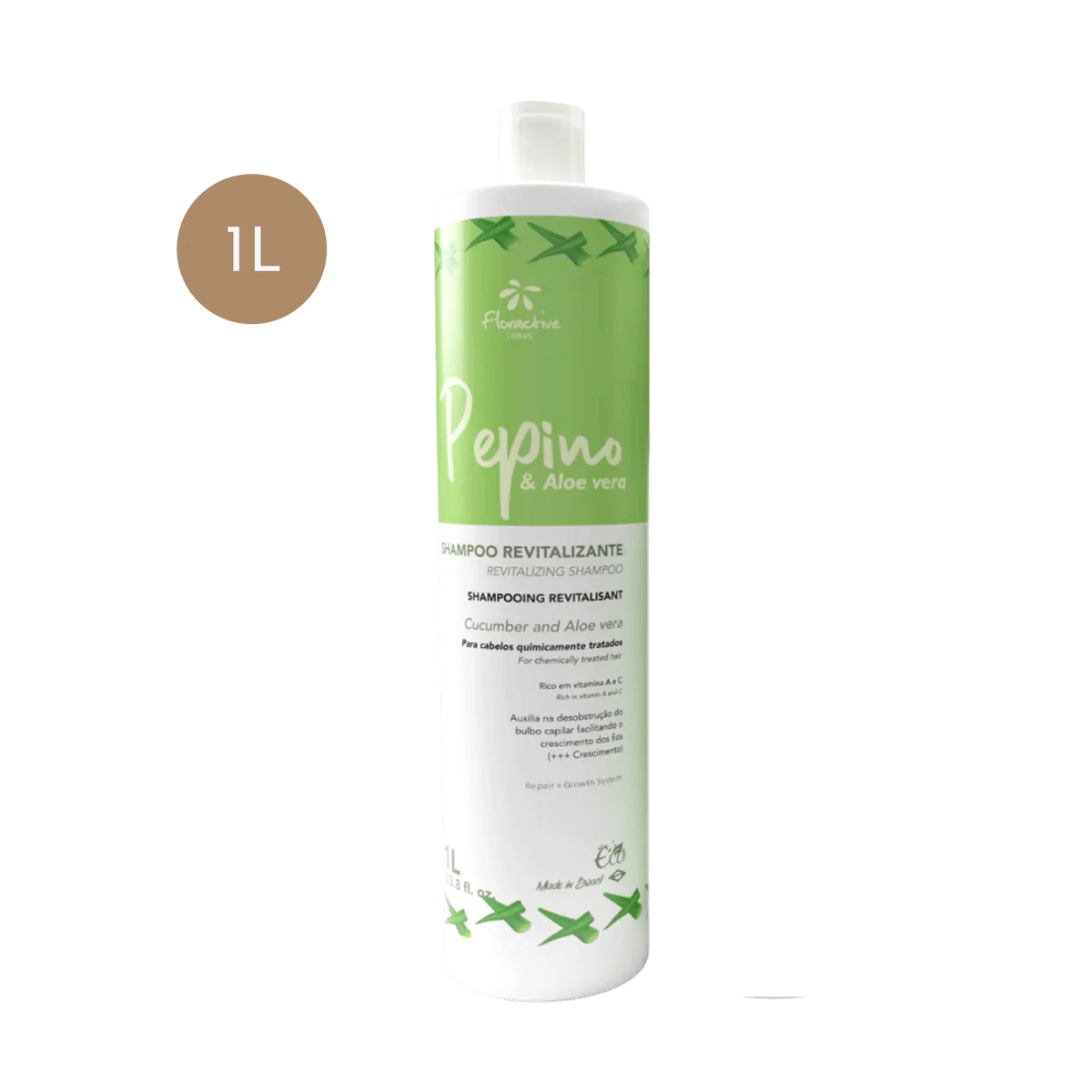 Floractive Cucumber & Aloe Vera Revitalising Shampoo 1L - Shelley and Co