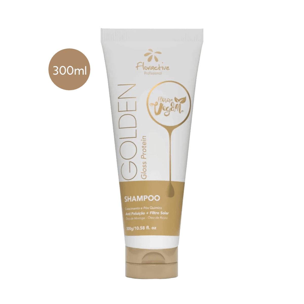 Floractive Golden Gloss Protein Treatment Shampoo 300ml - Shelley and Co