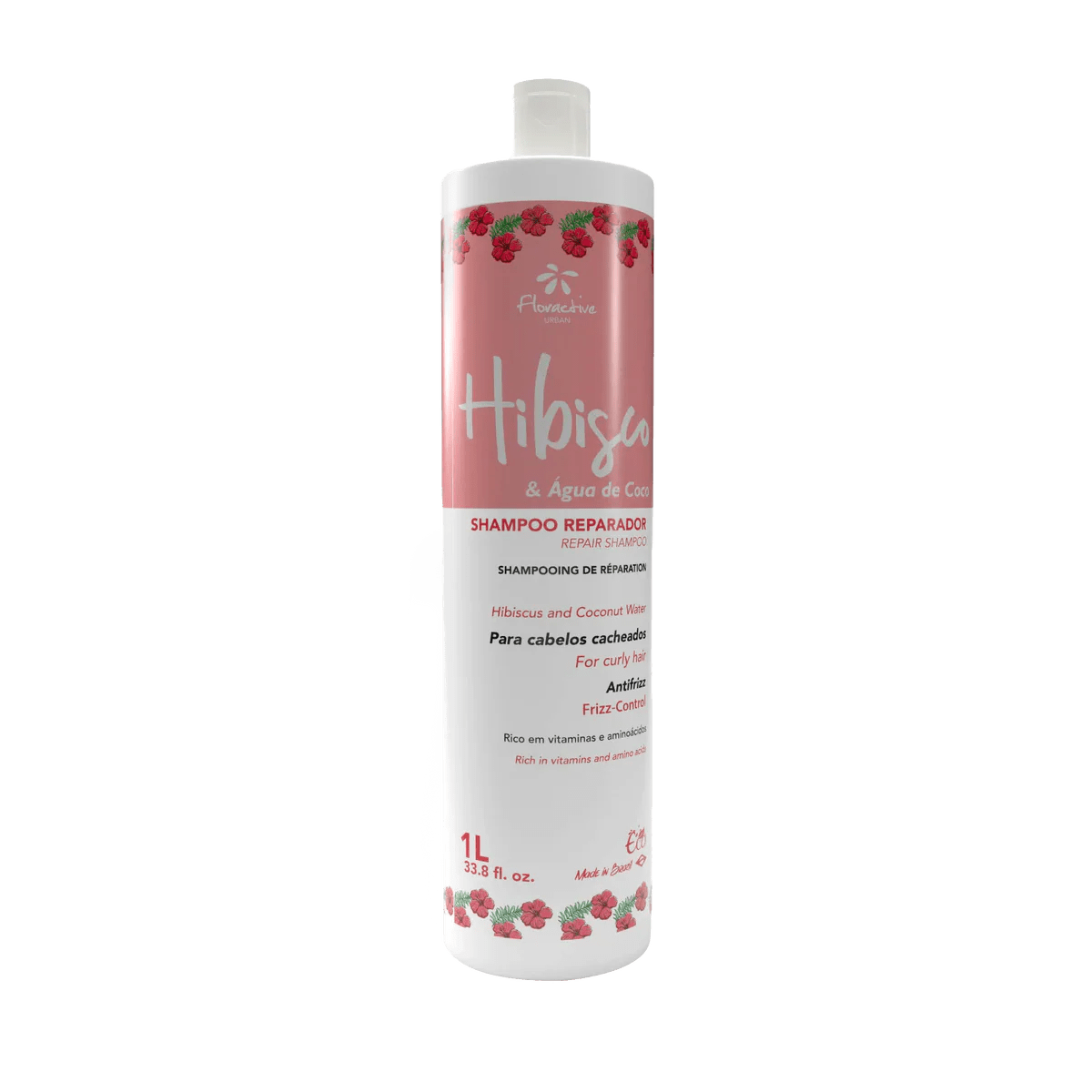 Floractive Hibiscus & Coconut Water Repair for Curly Hair Shampoo 1L - Shelley and Co