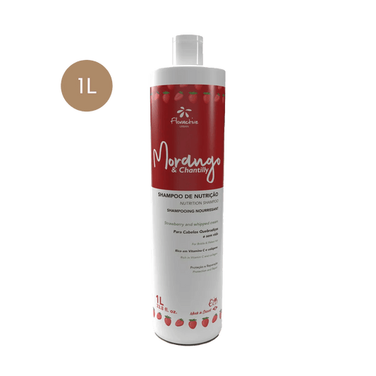 Floractive Strawberry & Whipped Cream Nutrition Shampoo 1L - Shelley and Co