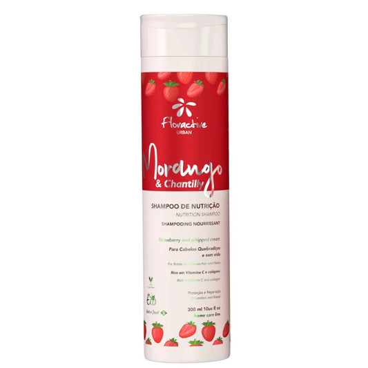 Floractive Strawberry & Whipped Cream Nutrition Shampoo 300ml - shelley and co