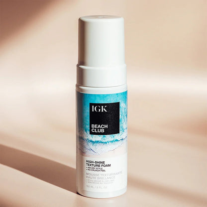 IGK Beach Club High - Shine Texture Foam 150ml - shelley and co