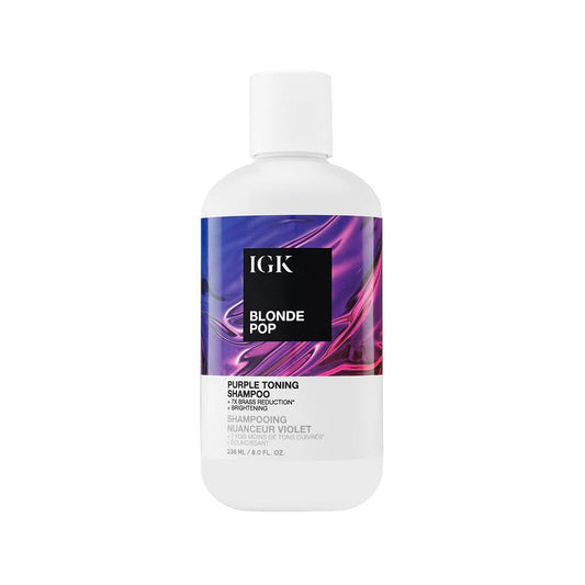 IGK Blonde Pop Purple Toning Shampoo 236ml - shelley and co