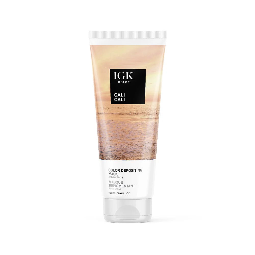 IGK Color Depositing Mask Cali Cali - Creamy Beige 180ml - shelley and co