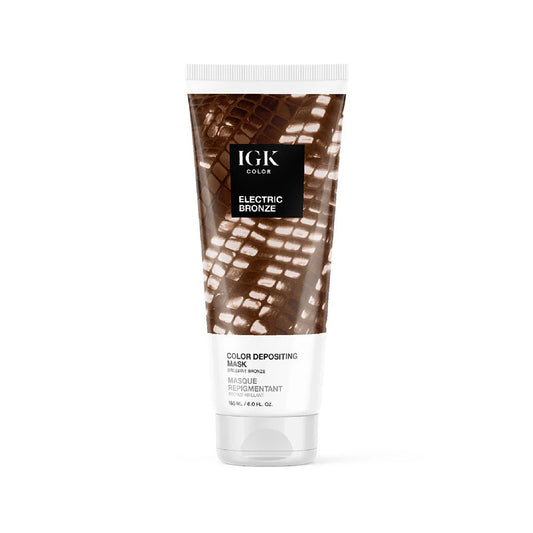 IGK Color Depositing Mask Electric Bronze - Brilliant Bronze 180ml - shelley and co