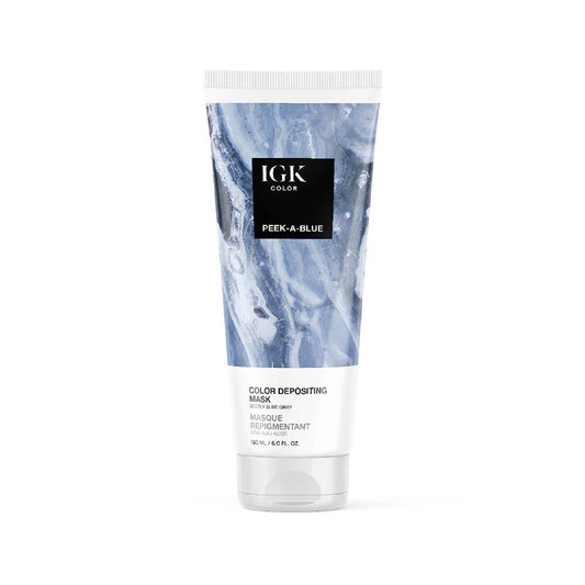 IGK Color Depositing Mask Peek - A - Blue - Steely Blue Gray 180ml - shelley and co