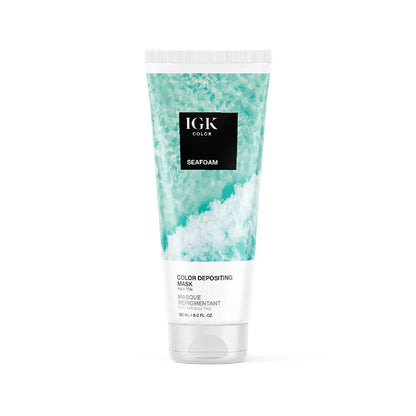 IGK Color Depositing Mask Seafoam - Pale Teal 180ml - shelley and co
