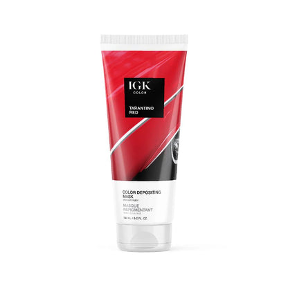 IGK Color Depositing Mask Tarantino Red - Vibrant Ruby 180ml - shelley and co