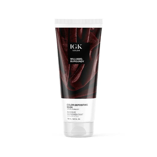 IGK Color Depositing Mask Williams - Burgundy - Intense Burgundy 180ml - shelley and co