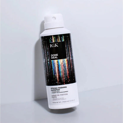 IGK Done Deal Strong Finishing Hairspray 170ml - Shelley and Co