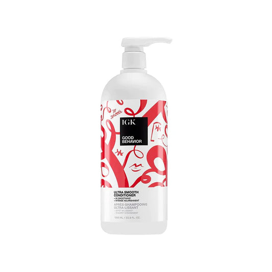 IGK Good Behavior Ultra Smooth Conditioner Retail Litre - shelley and co