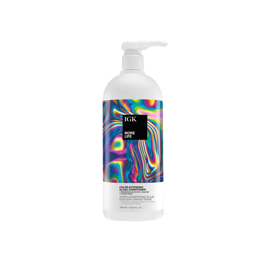 IGK More Life Color Extending Gloss Conditioner Retail Litre - shelley and co