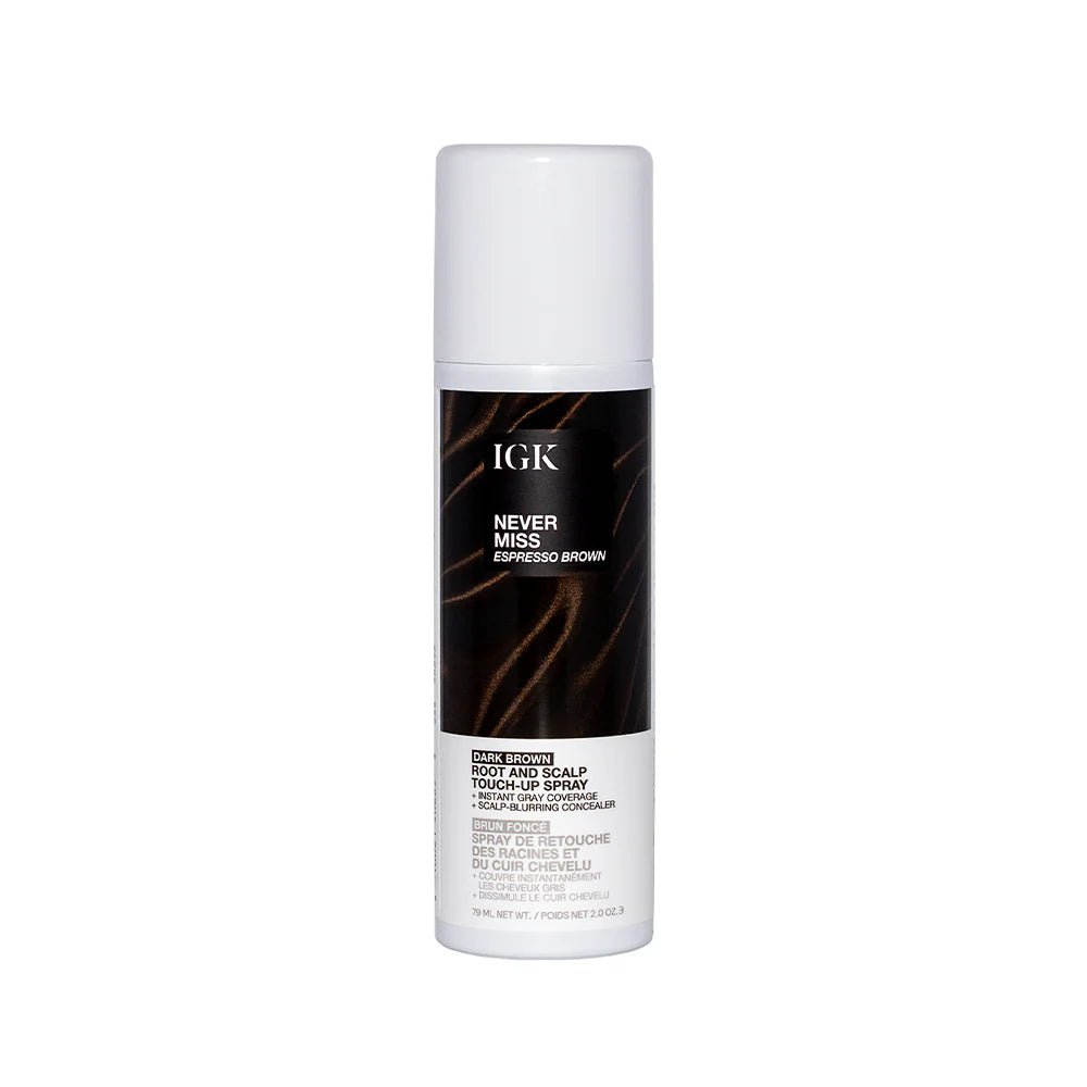 IGK Never Miss Root and Scalp Touch - Up Spray - Espresso Brown 79ml - Shelley and Co
