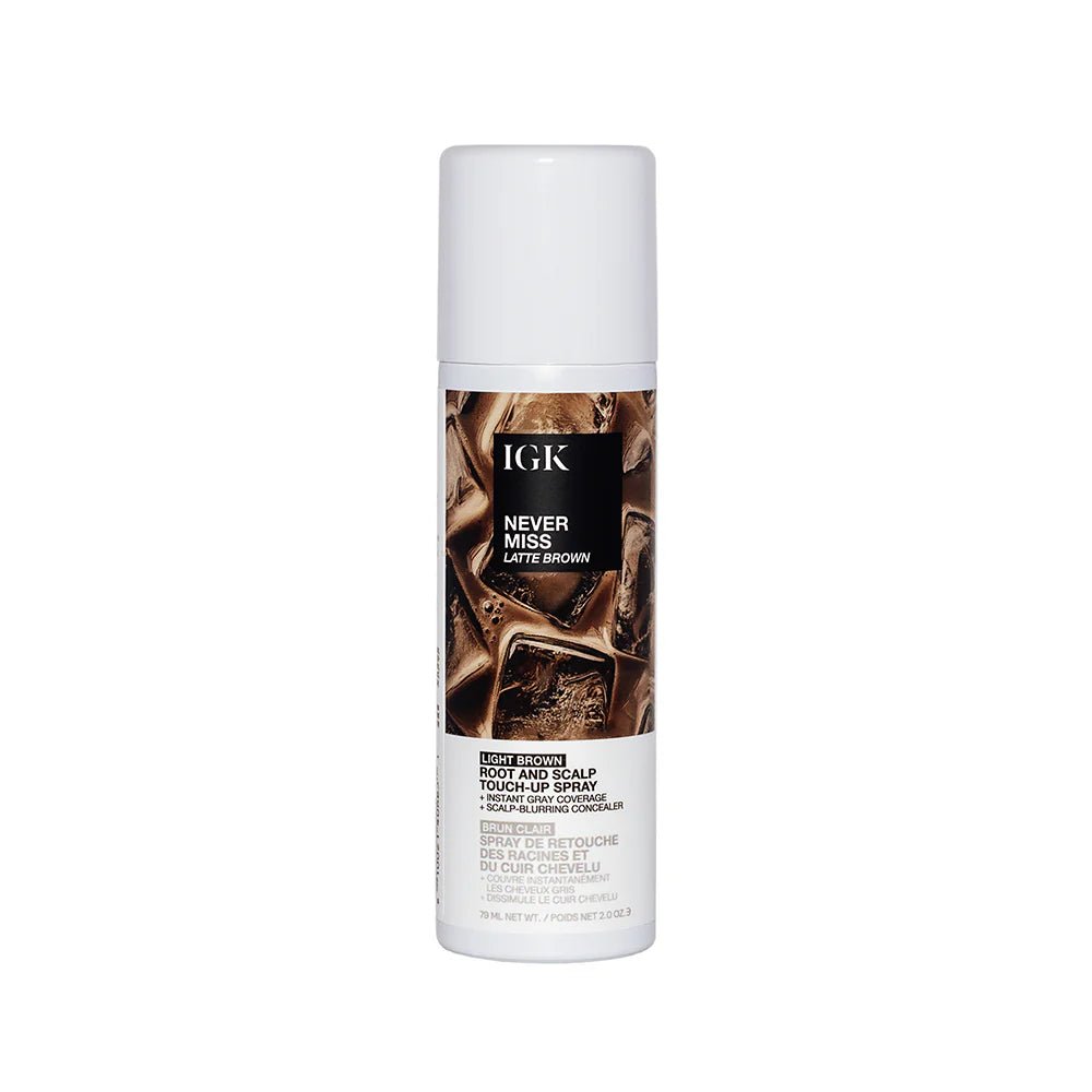 IGK Never Miss Root and Scalp Touch - Up Spray - Latte Brown 79ml - Shelley and Co