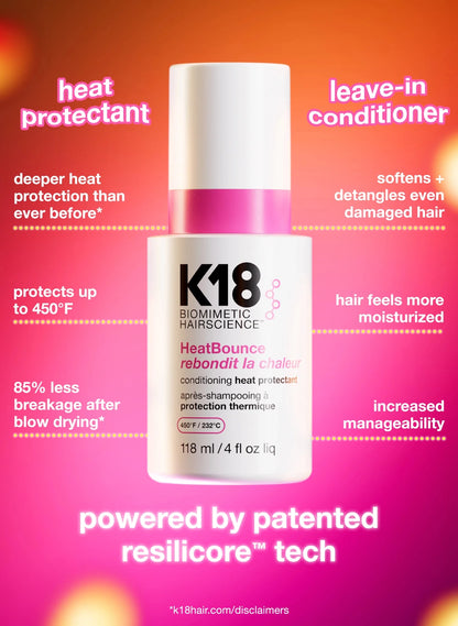 K18 HeatBounce Conditioning Heat Protectant 118ml - Shelley and Co