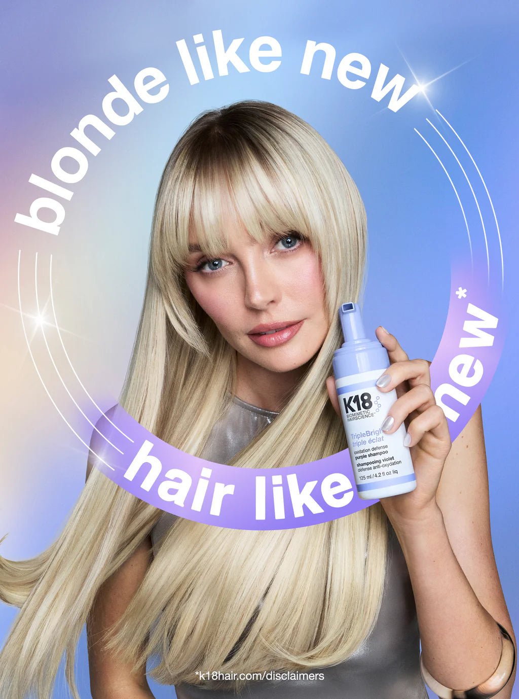 K18 TripleBright Oxidation Defense Purple Shampoo 125ml - Shelley and Co