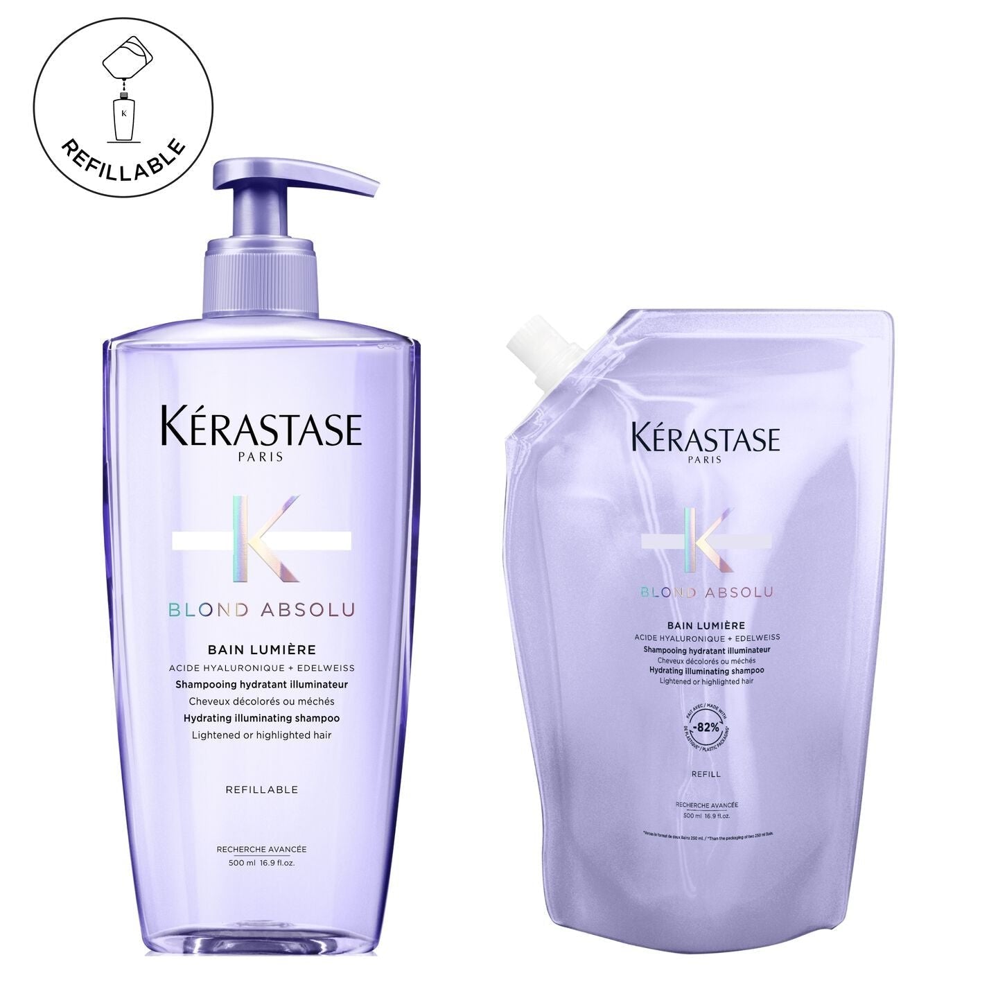 Kérastase Blond Absolu Bain Lumiere Refillable Duo Bundle - Shelley and Co