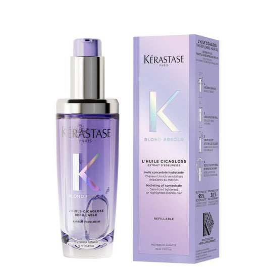 Kérastase Blond Absolu L'Huile Cicagloss Hair Refillable Oil 75ml - shelley and co