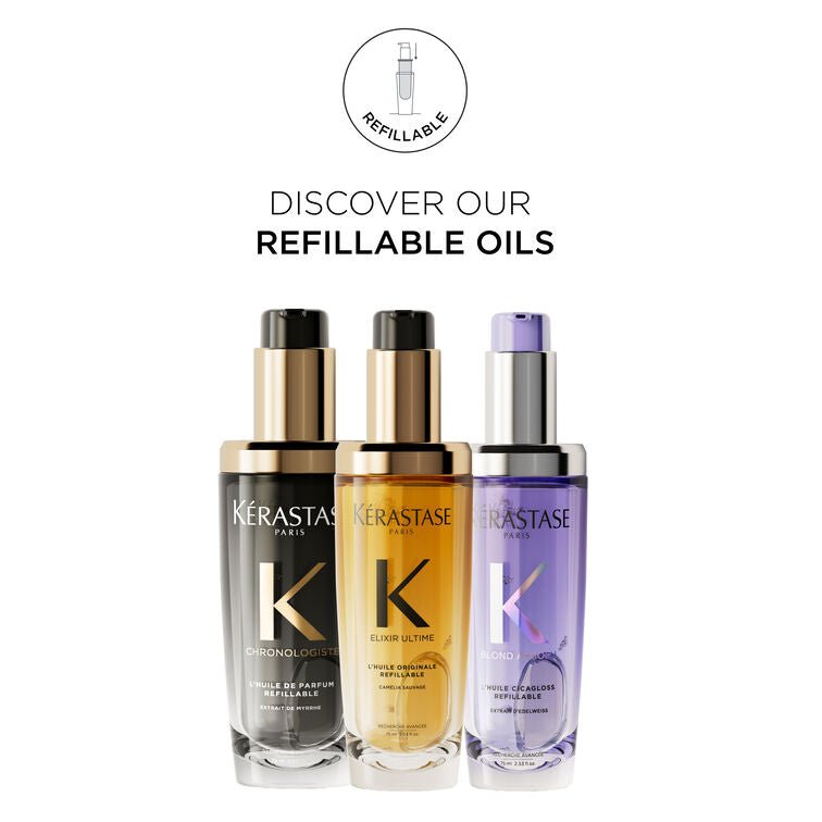 Kérastase Blond Absolu L'Huile Cicagloss Hair Refillable Oil Refill 75ml - shelley and co