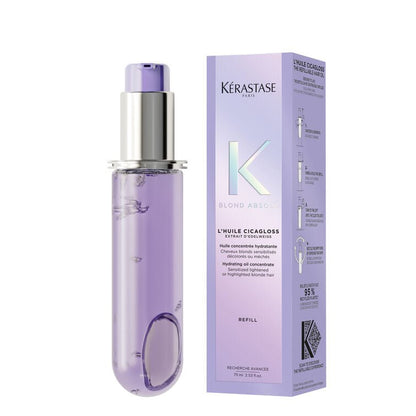 Kérastase Blond Absolu L'Huile Cicagloss Hair Refillable Oil Refill 75ml - shelley and co