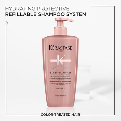 Kérastase Chroma Absolu Bain Chroma Respect Refillable 500ml - shelley and co