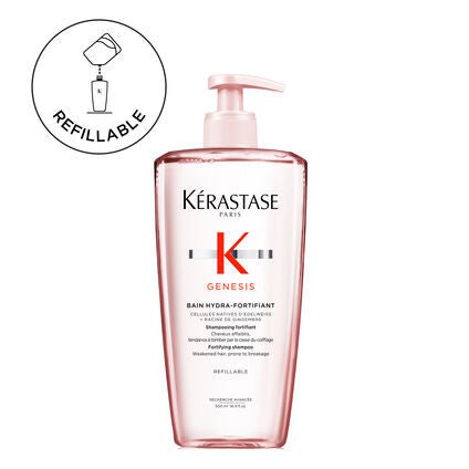 Kérastase Genesis Bain Hydra - Fortifiant Refillable 500ml - shelley and co