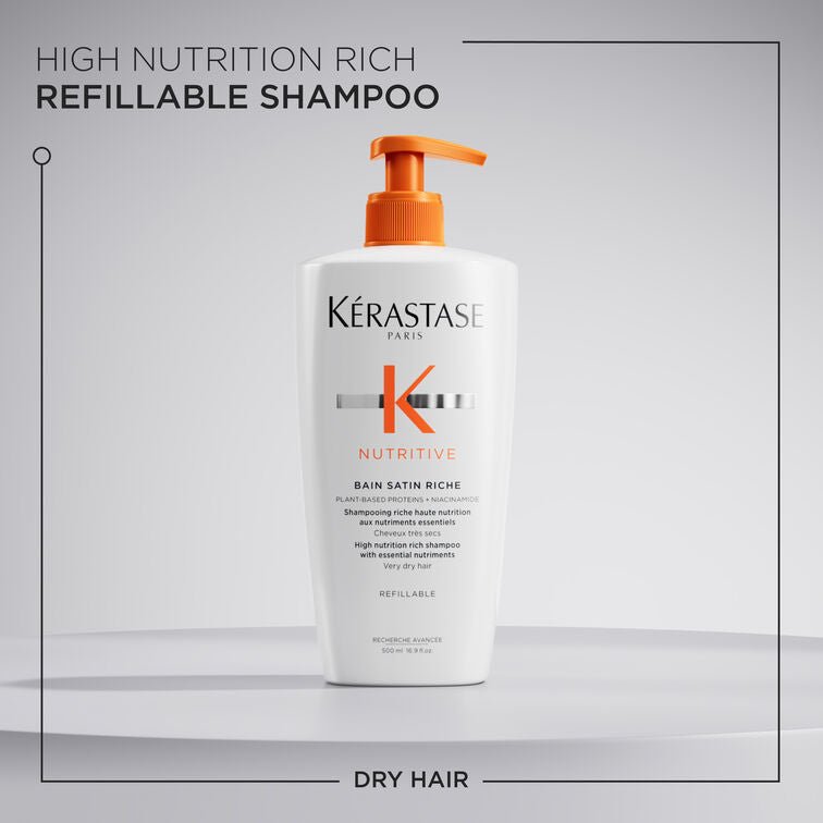 Kérastase Nutritive Bain Satin Riche Refillable 500ml - shelley and co