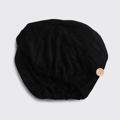 Kitsch Bamboo Microfiber Hair Towel Turban - Black - Shelley and Co