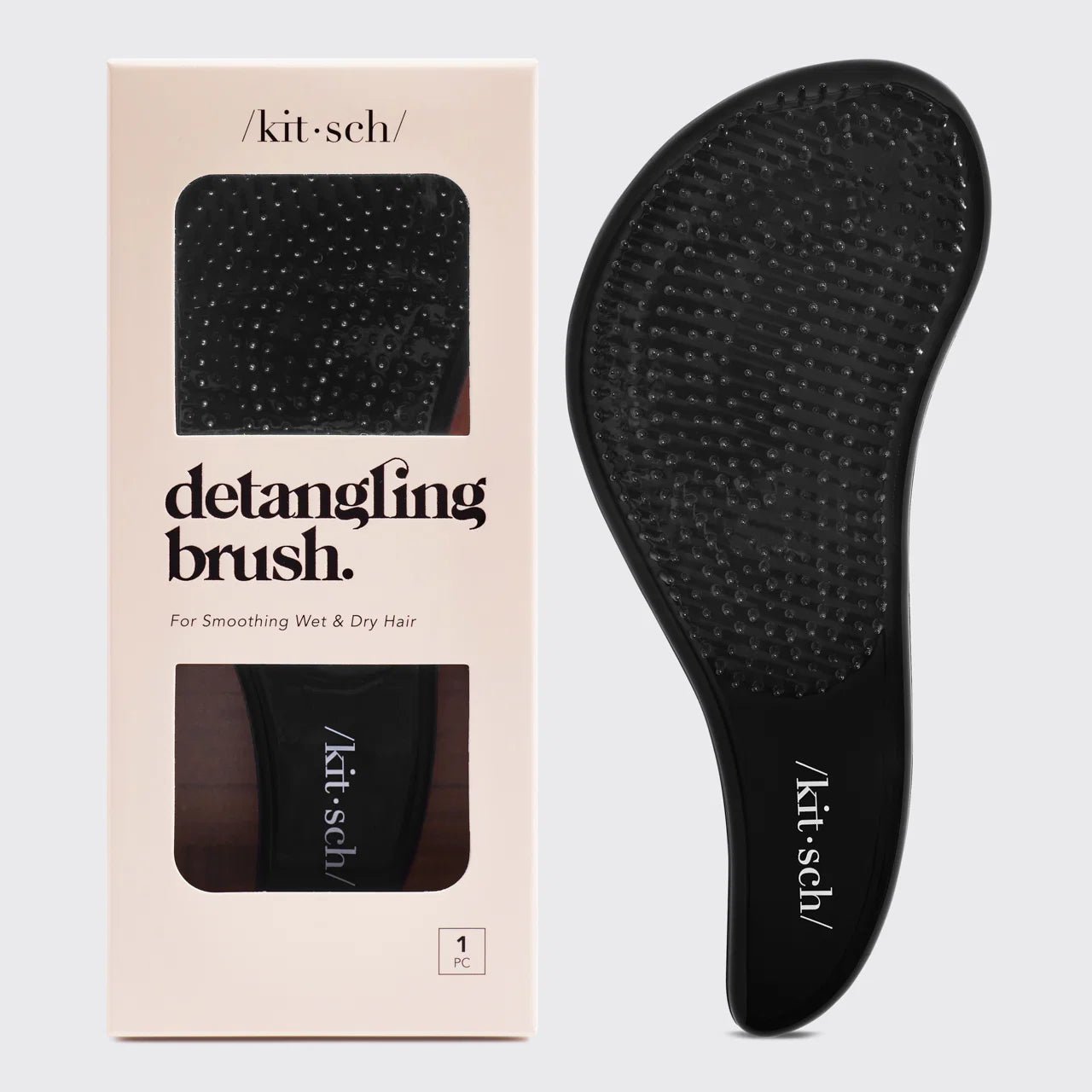 Kitsch Detangling Brush - Black - Shelley and Co