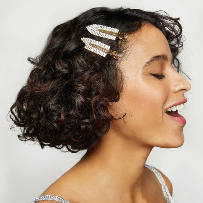 Kitsch Holiday Gift of Glam Creaseless Clips 2pc Set - Rhinestone - Shelley and Co