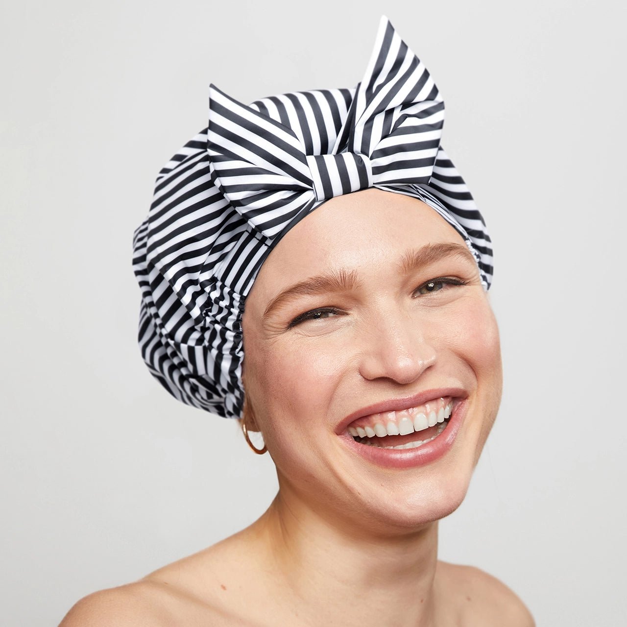 Kitsch Luxury Shower Cap - Stripes - Shelley and Co