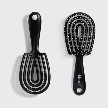 Kitsch Mini Detangling Flexi Brush - Black - Shelley and Co