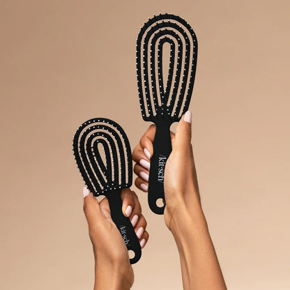 Kitsch Mini Detangling Flexi Brush - Black - Shelley and Co