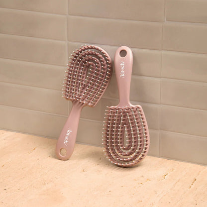 Kitsch Mini Detangling Flexi Brush - Terracotta - Shelley and Co