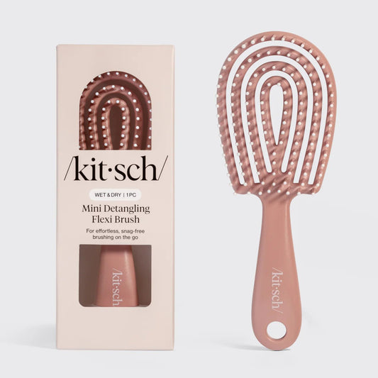 Kitsch Mini Detangling Flexi Brush - Terracotta - Shelley and Co