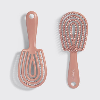 Kitsch Mini Detangling Flexi Brush - Terracotta - Shelley and Co
